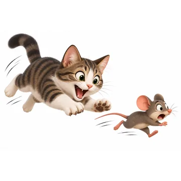 Çünkü kedi kovalamış — neden-sonuç kartı (cevap)