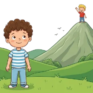 Uzak — zıt anlamlı kelime kartı