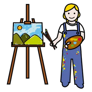 Ressam — r sesi başta kelime kartı